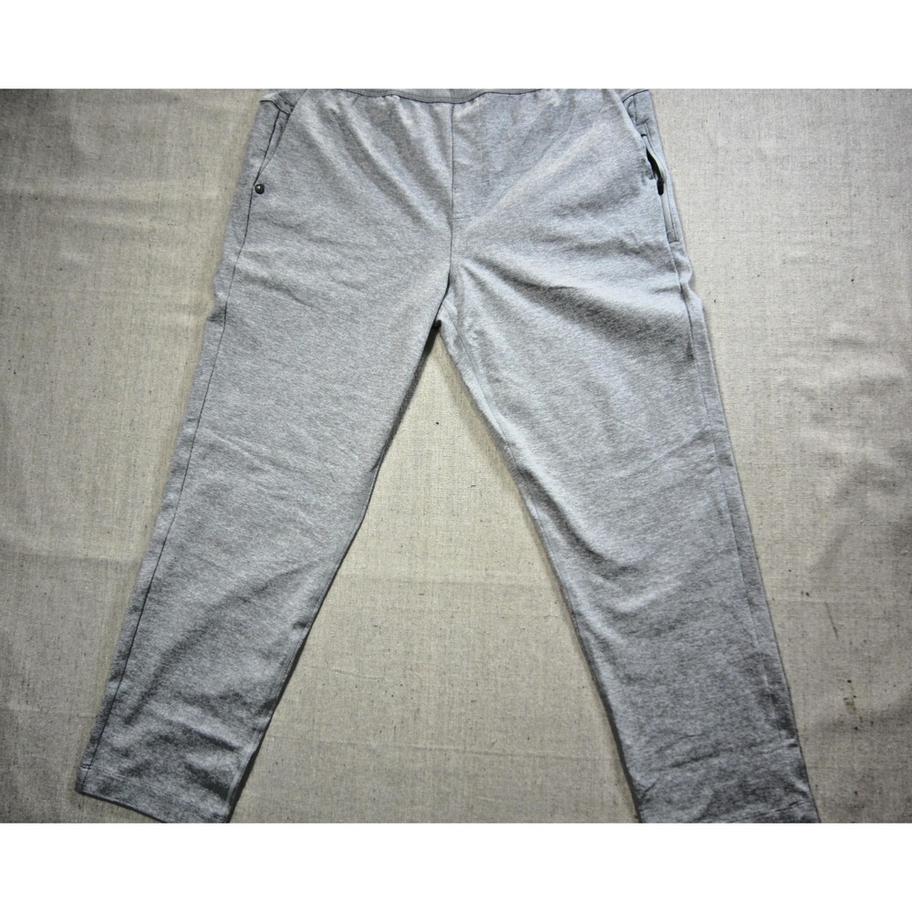 Vuori Coronado Pant Mens M Gray Heather Performance Knit Sweatpants V435 Hemmed